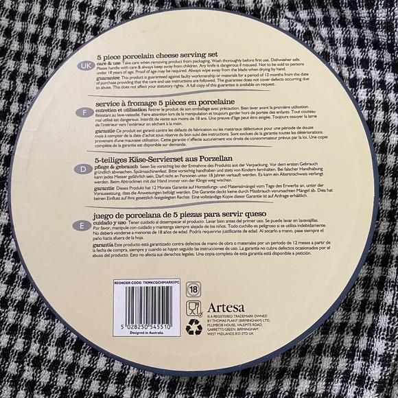 Wine & Cheese Night Charcuterie Camembert Cheese Marker & Knife Set Gourmet - Picture 3 of 10